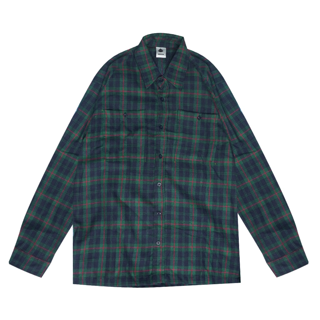 Predecessors Taf Kemeja Flannel Shirt Flatono Line#2 Green