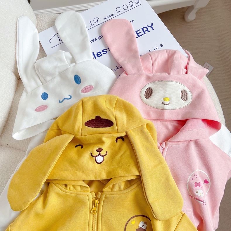 KIDS baju jaket cinnamoroll melody kuromi pompompurin outer anak perempuan quick dry
