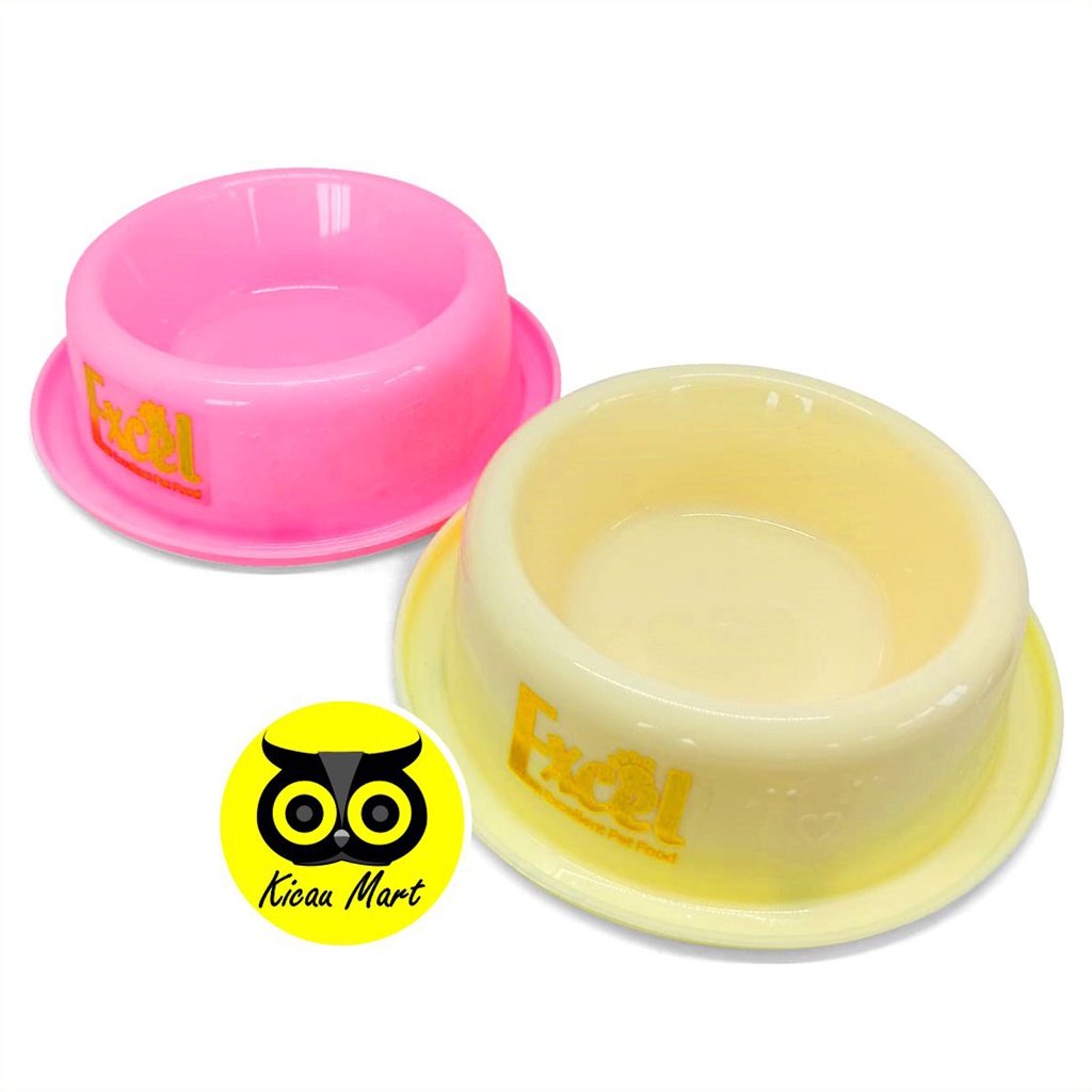 Tempat Makan Kucing Mangkok Single Bowl Excel Brand Wadah Makanan Minum Kucing Anjing Kitten Anabul Puppy Tempat Pakan Hewan Peliharaan Anti Semut