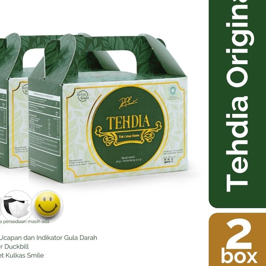 

➴ TEHDIA Teh Celup Manis Bebas Gula 20s x 2 Box ✽