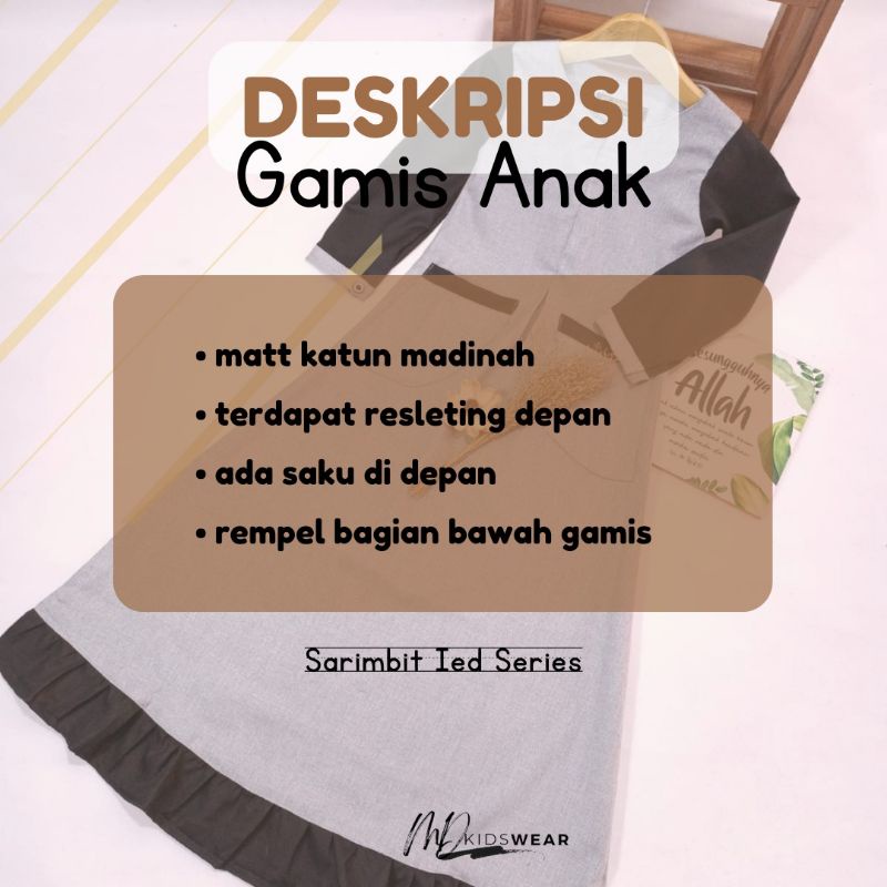 Gamis Dewasa dan Anak Md Kidswear [Sarimbit Ied 2023] New Produk