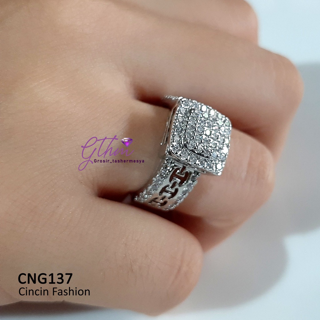 Cincin Wanita Elegan Mewah Perhiasan Fashion Import Premium Anti karat cng137 gthm