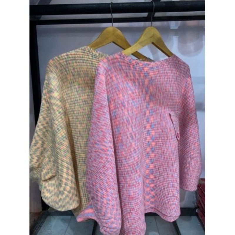 BLOUSE RAJUT WANITA TERBARU/BLOUSE OVERSIZE KEKINIAN