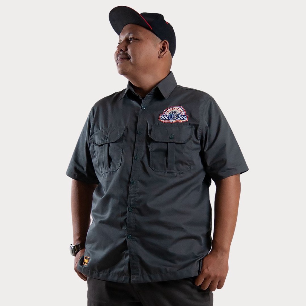 Big Oret Kemeja Tactical Big Size Pria  / Engine 01