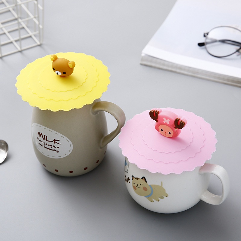 ⭐️𝐈𝐇𝐒 𝟕𝟎𝟎 𝐋𝐚𝐦𝐩𝐮𝐧𝐠⭐️Tutup Gelas Silikon Tutupan Cangkir Karakter Lucu Mug Cover