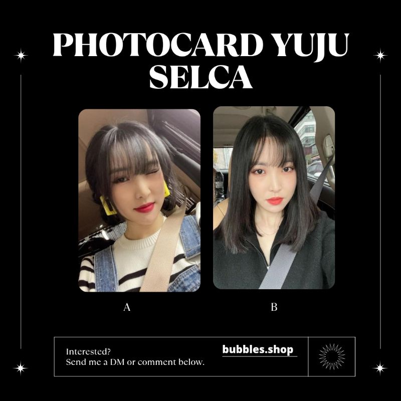 PHOTOCARD UNOFFICIAL YUJU G-FRIEND SELCA