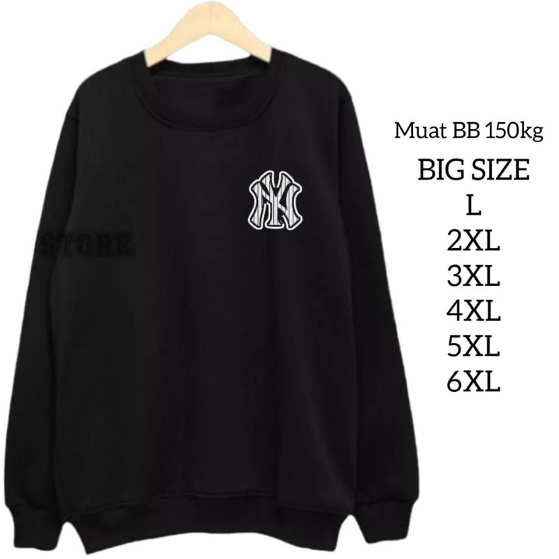 sweater crewneck Logo NY Big size 2XL 3XL 4XL 5XL JUMBO