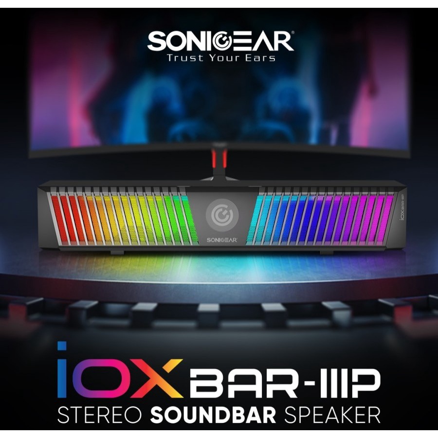 Speaker Bluetooth SonicGear iOX BAR 3P Stereo Soundbar | RGB Light