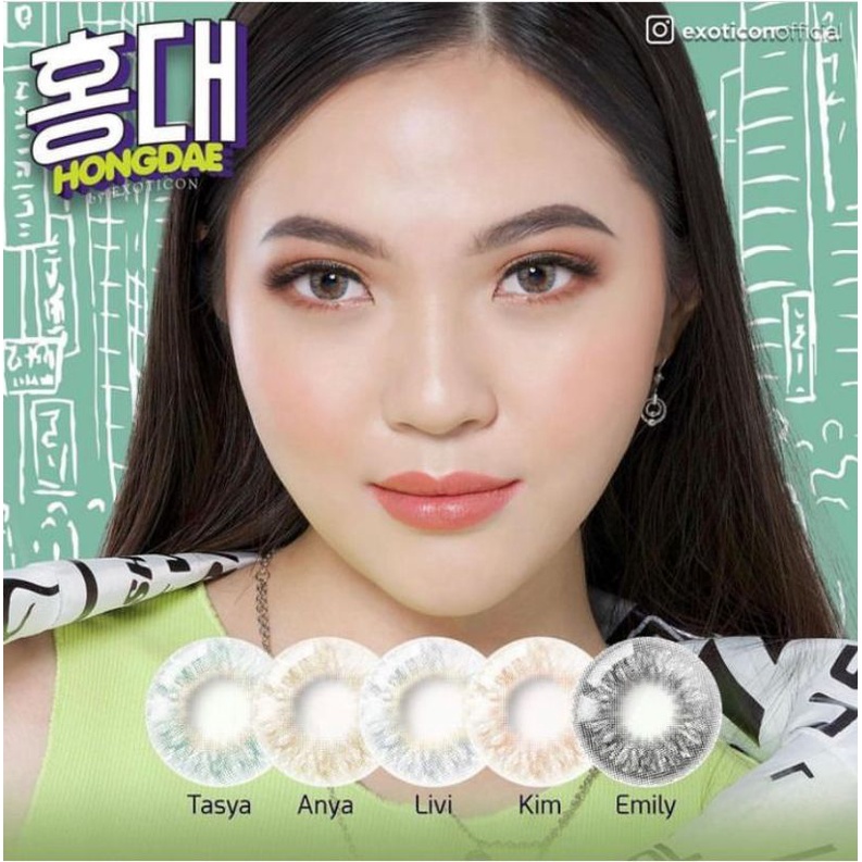 Softlens X2 Exoticon Hongdae Diameter 14.20 mm Normal & Minus