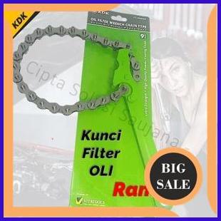 suku cadang KDK RANTAI KUNCI FILTER OLI MOBIL 9" KUNCI FILTER SOLAR ALAT PEMBUKA FILTER OLI KUNCI S