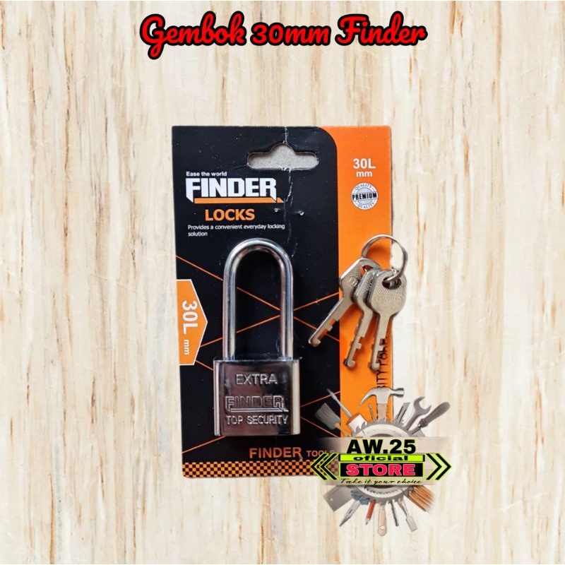 Gembok Nekel 30mmL Finder