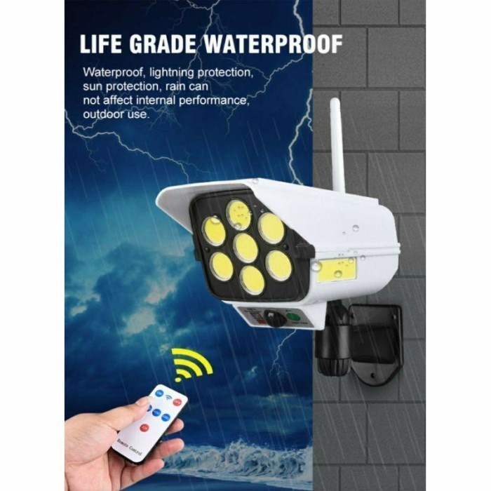 HD Lampu Sensor Anti Maling Dengan Remote 2B