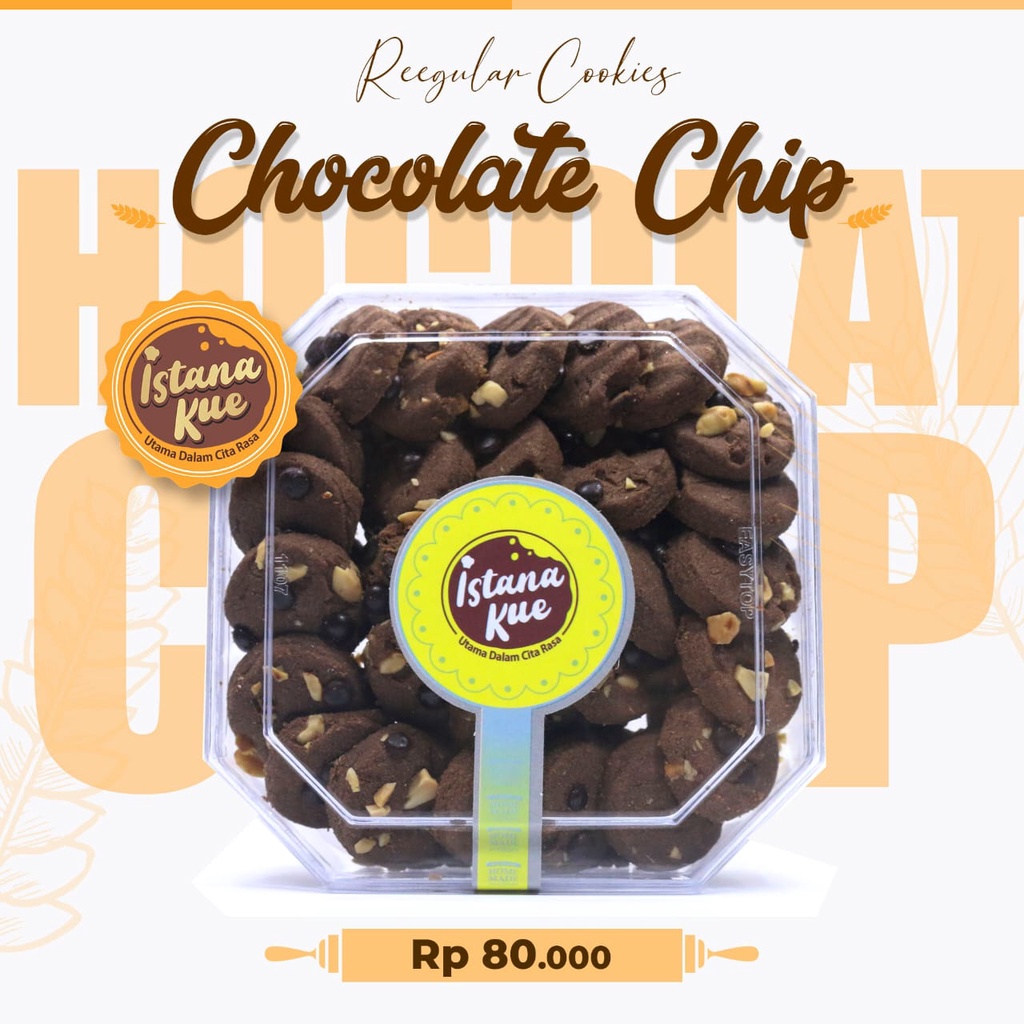 

ISTANA COOKIES Coklat Choco Chips | Kue Lebaran | parcel kue kering UK 450GR