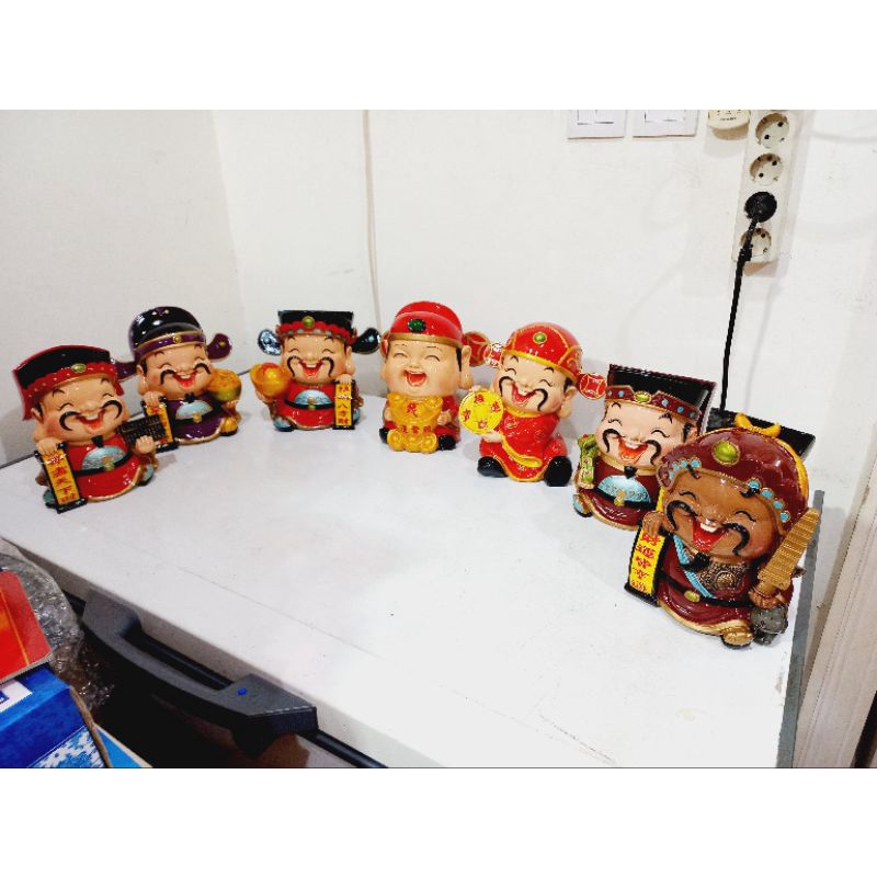 Pajangan Dewa Caishen Dao / Figurine Dewa Resin 22cm / Patung Caishen