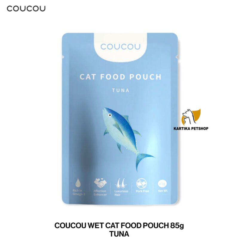 COUCOU WET CAT FOOD TUNA POUCH. MAKANAN BASAH KUCING