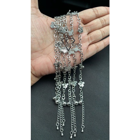 Gelang rantai xuping mickey silver