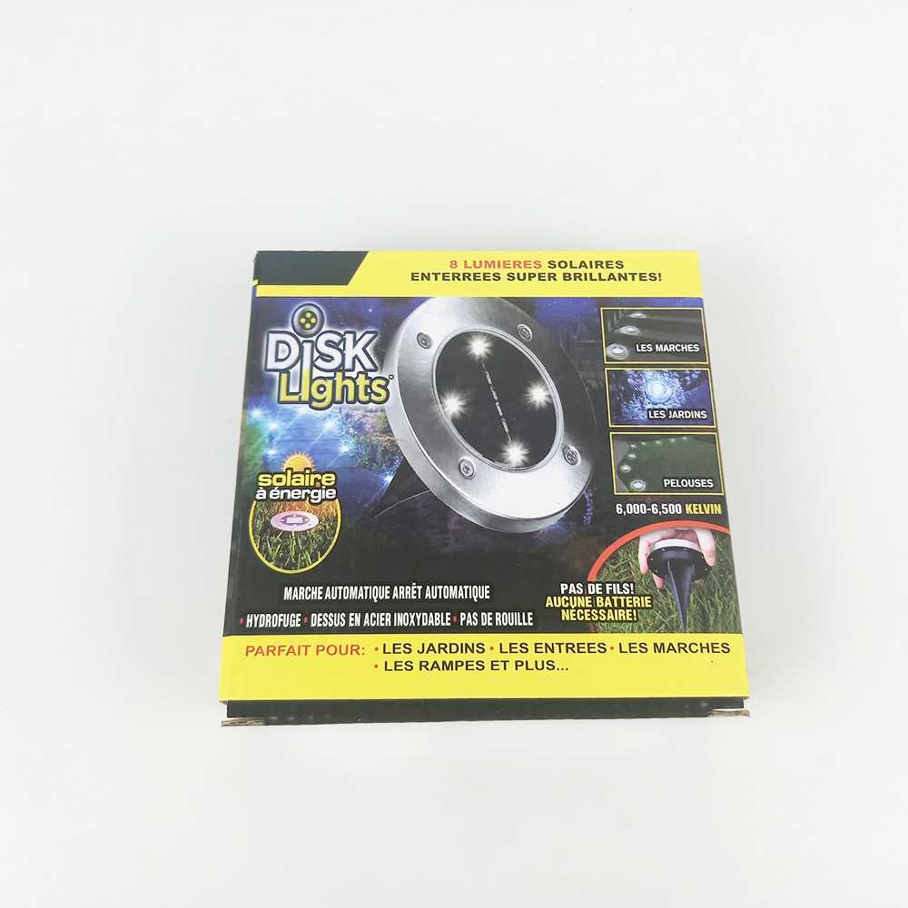 TaffLED Lampu LED Tanam Solar Outdoor 8 LED Waterproof Lampu Hias Taman