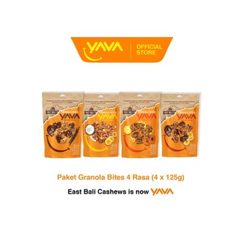 EAST BALI CASHEWS / YAVA granola bites 125gr ( all variant )