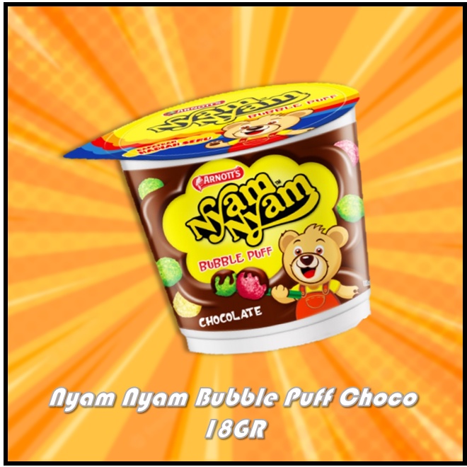 

Arnott's Nyam Nyam Bubble Puff Choco 18GR