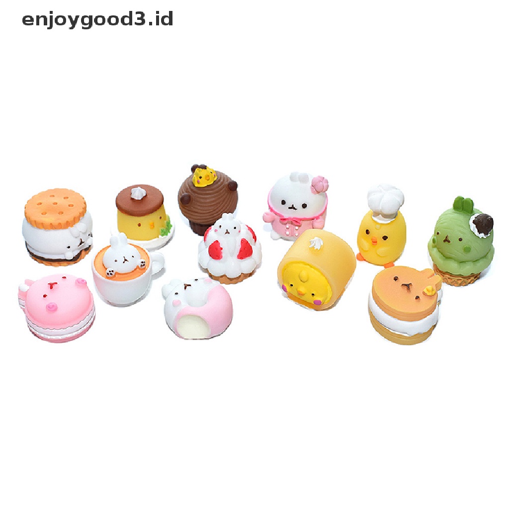 [Rready Stock] 2Pcs Resin Campuran Kue Datar Kembali Cabochons Scrapbooking DIY Perhiasan Craft Dekorasi Aksesoris (ID)