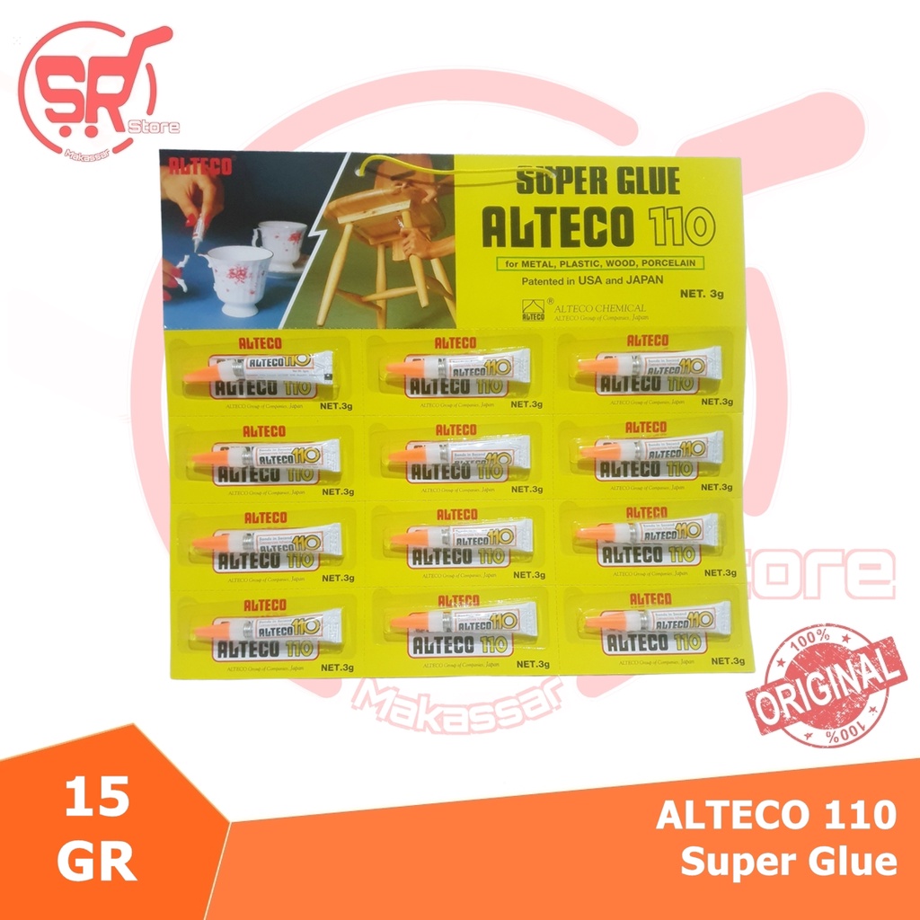 

ALTECO 110 LEM SUPER GLUE, Lem Serbaguna Alteco dan Lainnya