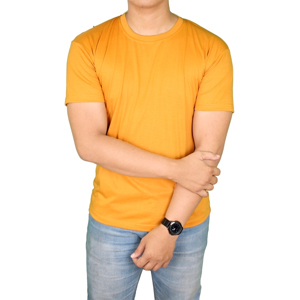 Man Outfit Long T Shirts Spandek Coklat-Hijau-Putih – FP 488