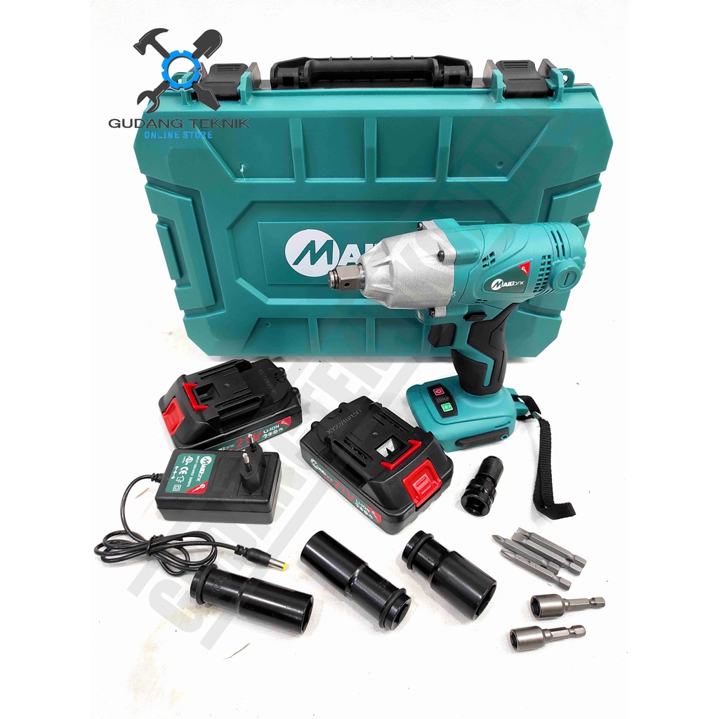Impact Wrench CORDLESS MAILTANK SH53C 21V / Mesin Pembuka Buka Pengencang Baut BATERAI BATERY 21 Volt SH 53 SH-53C MAILTANK