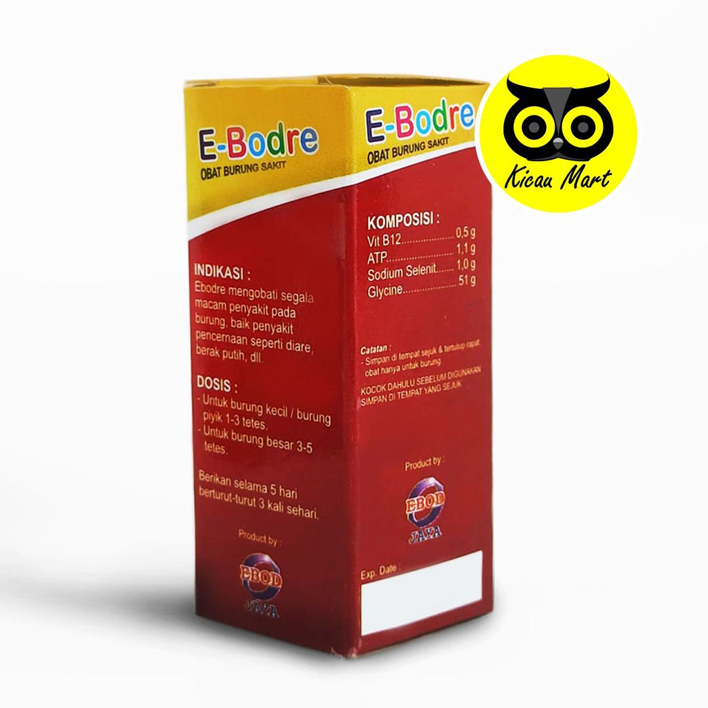 VITAMIN OBAT BURUNG MURAI LOVEBIRD KENARI DIARE BULU NGEMBANG LESU EBODRE E-BODRE EBOD JAYA VTNEBEJ