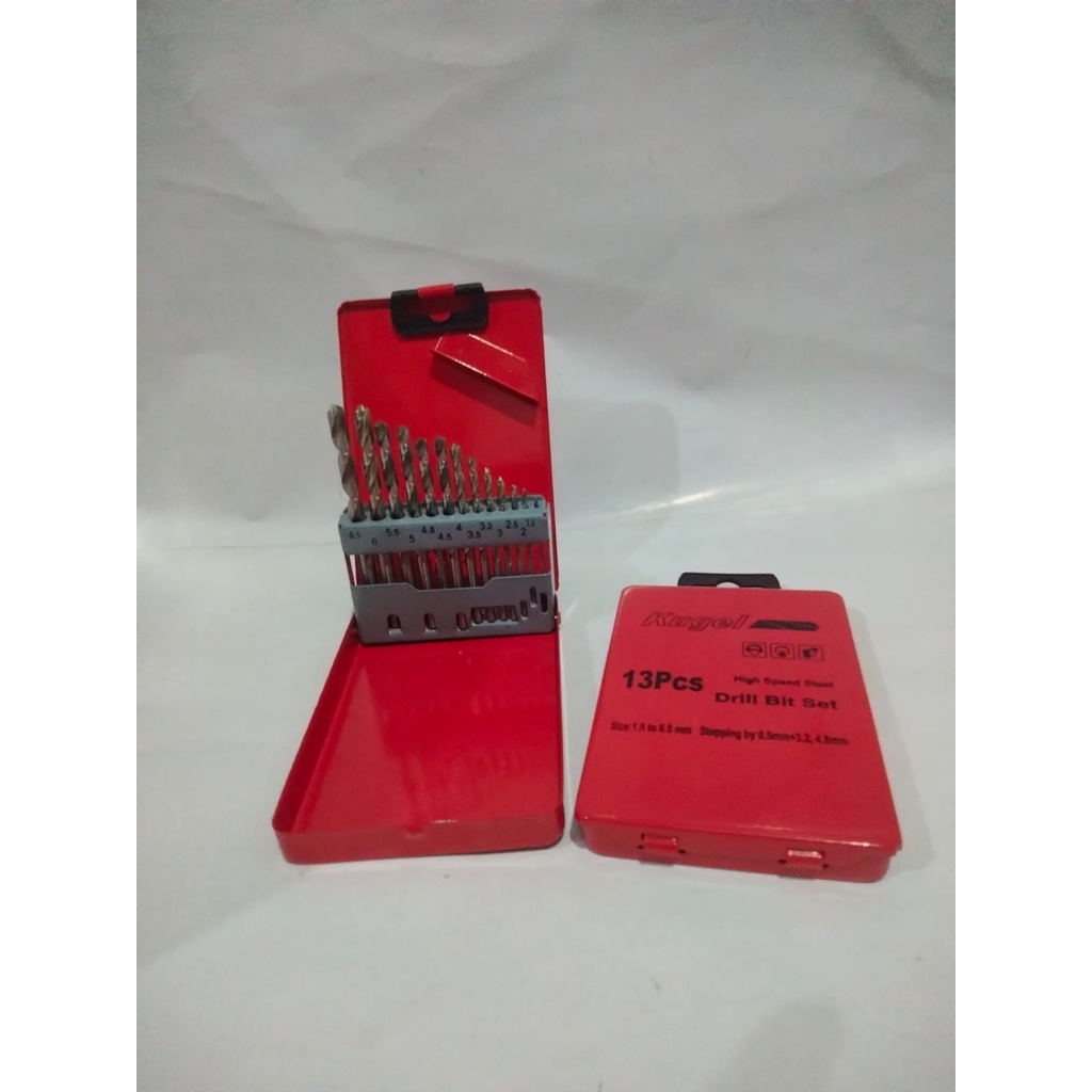 Mata Bor Besi Set 13 Pcs / Drill Bits Set