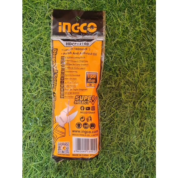 Tang Potong (6&quot;) Basic Diagonal Cutting Pliers 6 Inch INGCO HDCP12160