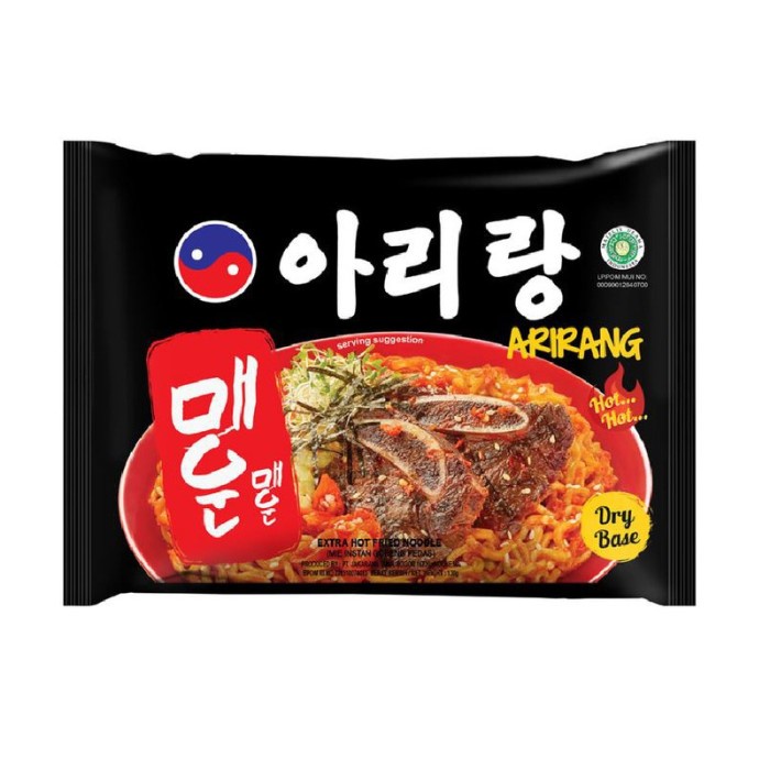 

Arirang Hot Fried Noodle / Mi Goreng Rasa Pedas 130 Gr