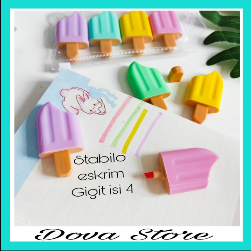 

Stabilo eskrim warna pastel isi 4