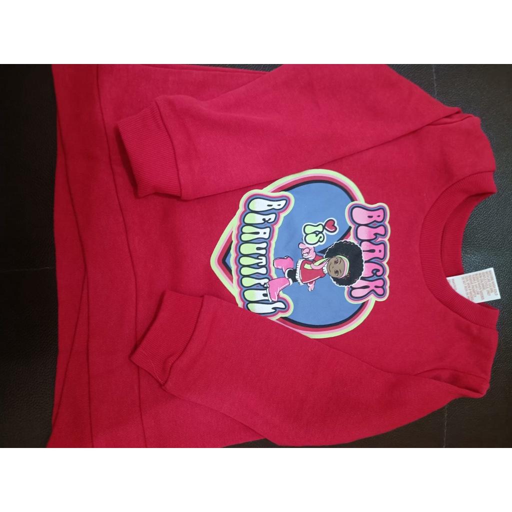 KAOS LENGAN PANJANG ANAK LOVE MERAH
