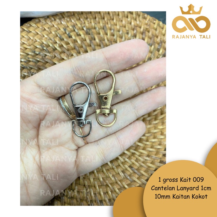 

TERMURAH 1gross Kait 009 Cantelan Lanyard 1cm 10mm Kaitan Kokot