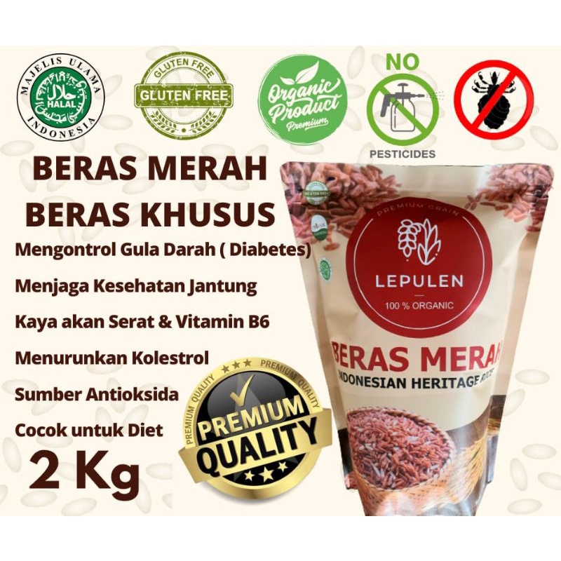

Lepulen Beras Merah Organik 100% 2kg
