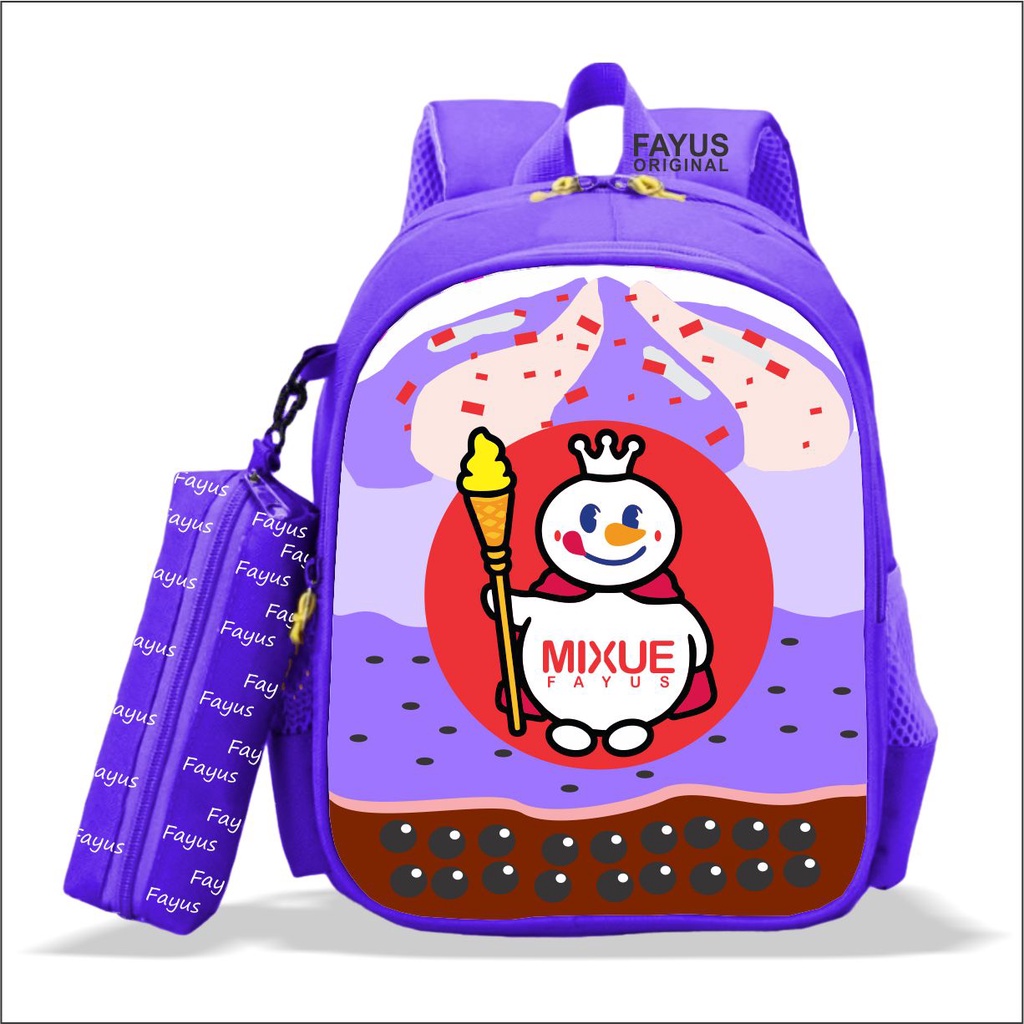 PREMIUM - tas ransel anak sekolah PAUD TK SD LAKI 2in1 PREMIUM VIRAL terbaru 2023 karakter ES KRIM MIXSUE terlaris bisa COD-6