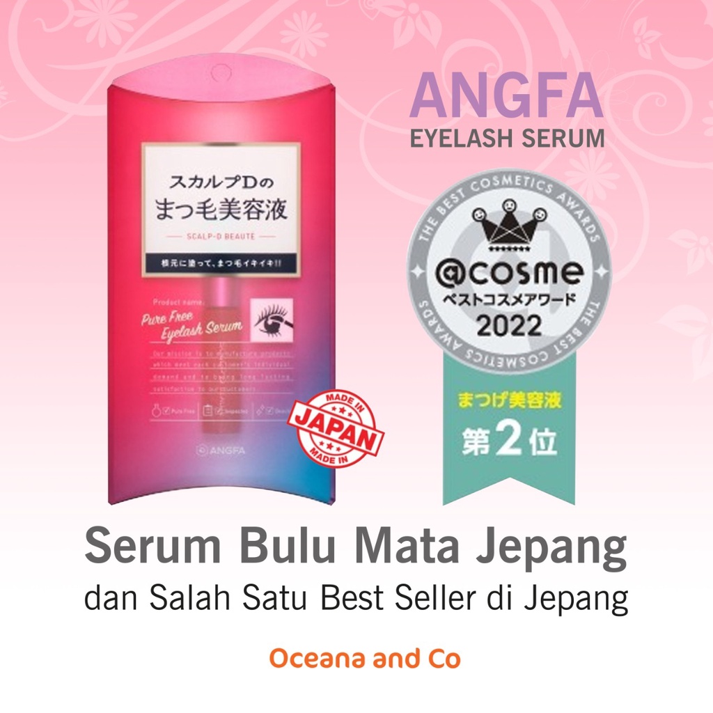 Angfa Scalp D Beaute Pure Free Eyelash Serum - ORIGINAL JEPANG