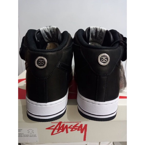 Nike Air Force 1 X Stussy Mid Black Original..