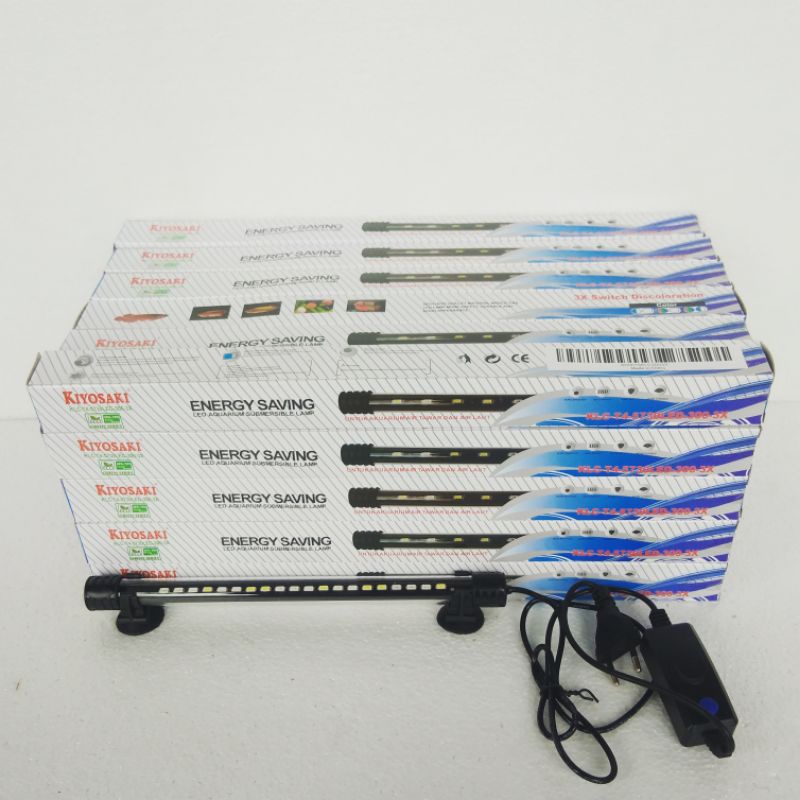 lampu celup aquarium 3mode 3x ganti warna KIYOSAKI KLC 300 3X Led untuk tank akuarium 30cm 30 CM putih biru merah rgb