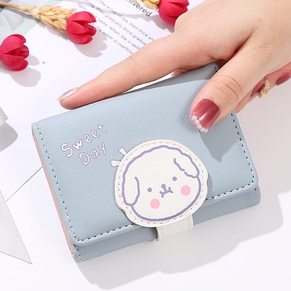 [COD] DOMPET LIPAT MINI ALA KOREA MOTIF BERUANG LUCU CUTE DOMPET ALA KOREA DOMPET FASHION WANITA