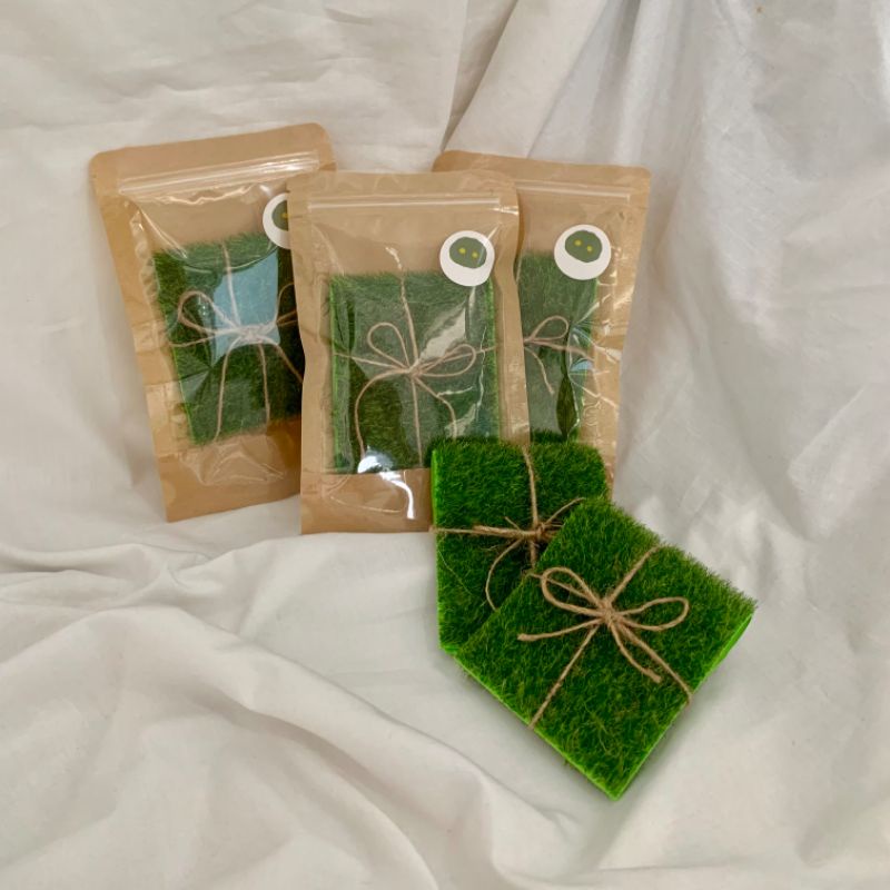 Jimo mini grass carpet - karpet rumput mini - aksesoris jimo house