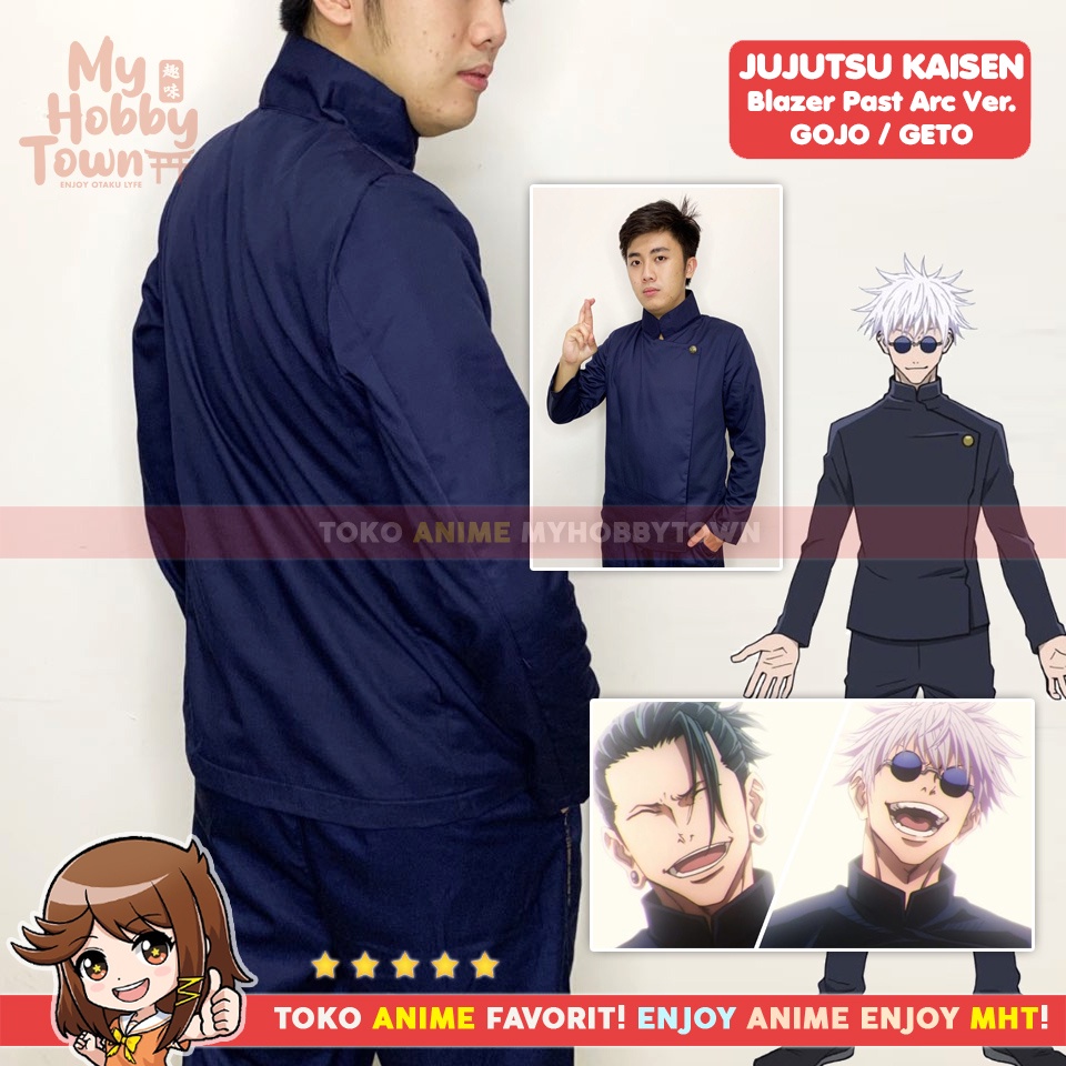 Blazer Jaket Anime Gakuran Jujutsu Kaisen Geto Suguru Gojo Satoru Past Arc