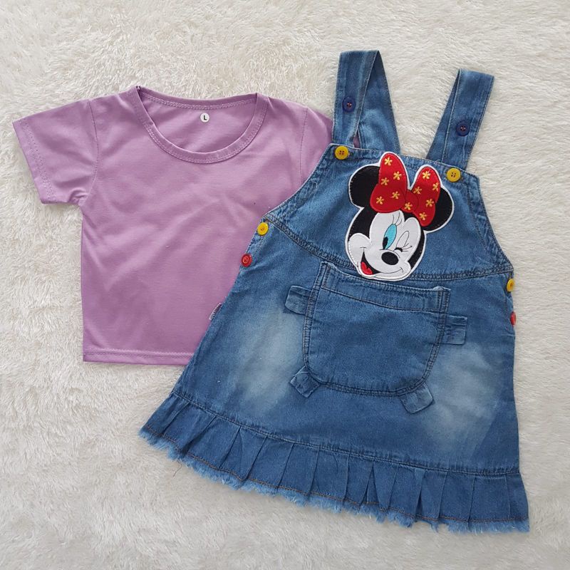 Baju Bayi Minnie Jeans Overall