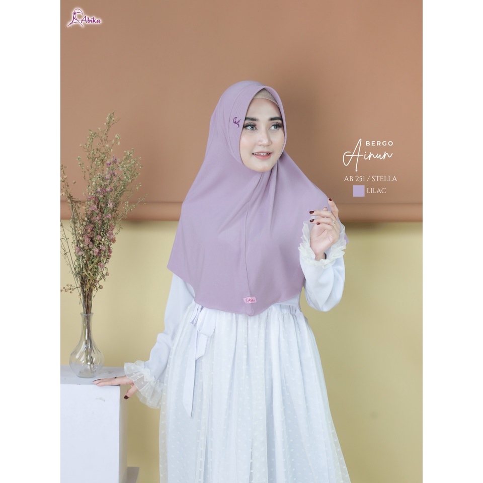 BERGO AINUN by abika hijab jersy stella super premium
