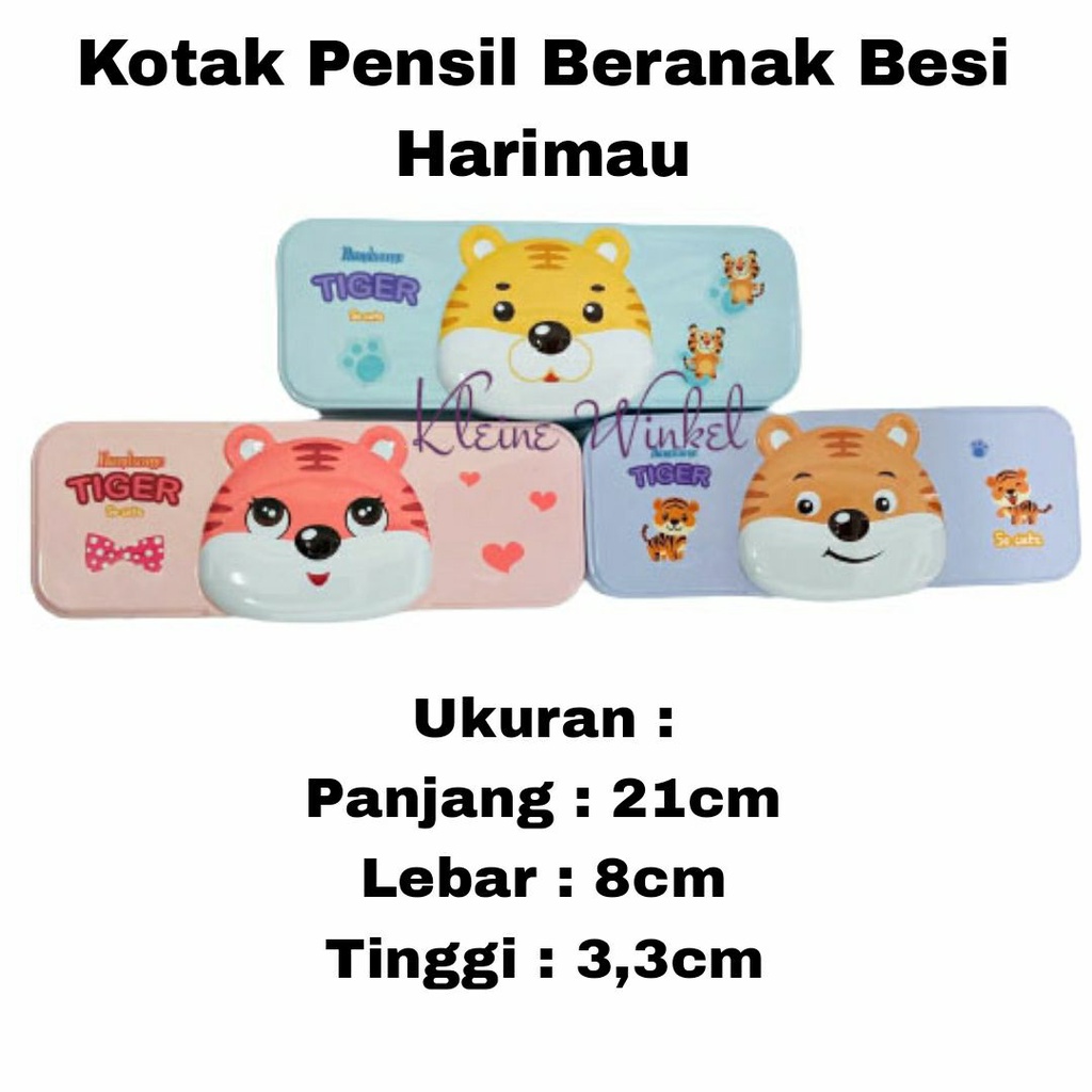 

Kotak Pensil Besi Beranak Motif Harimau