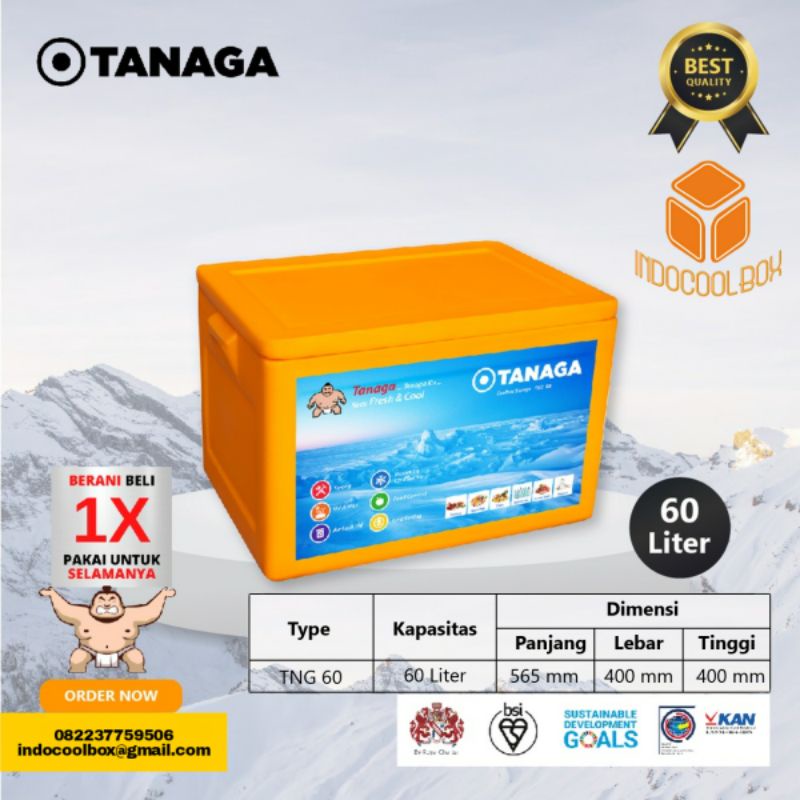 Jual COOLBOX TNG 60 Liter COOLER BOX BOX ES BOX IKAN BOX FIBER Shopee