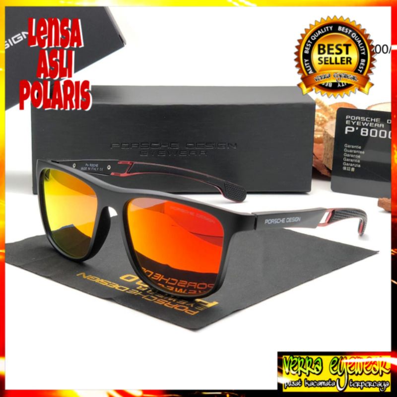 Kacamata Porche design p600 Lensa Asli Polarized polaroid anti silau kacamata mengemudi siang malam