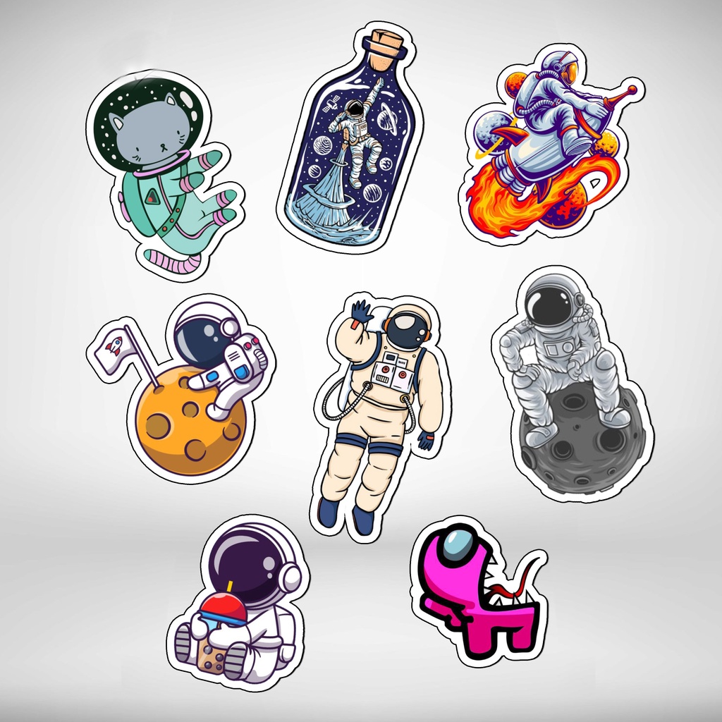 

Stiker Vinyl Astronout Series Untuk Case Handphone dan Laptop