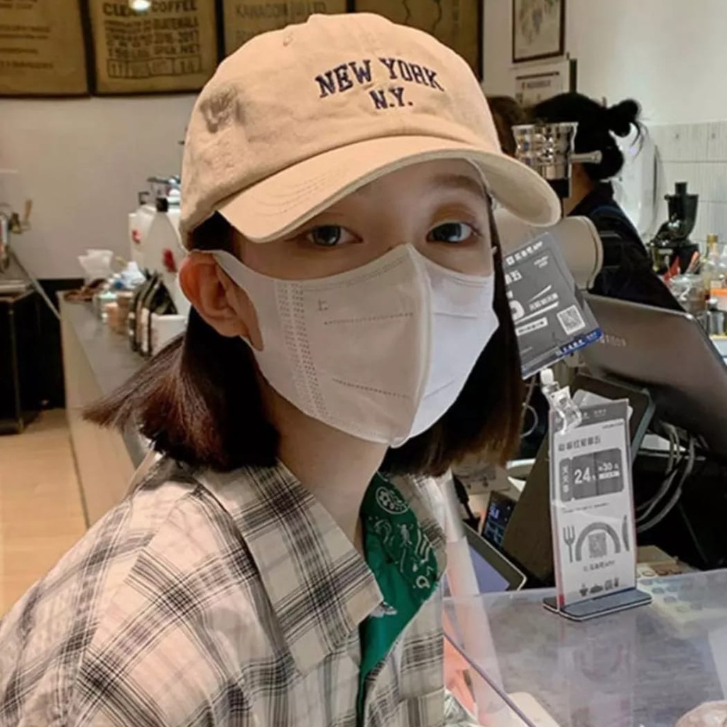 Topi Distro Bordir NEW YORK N.Y Trendy Korean Personalized Cotton Baseball Cap Fashion Men's Sports Female Cap Couple's Hat