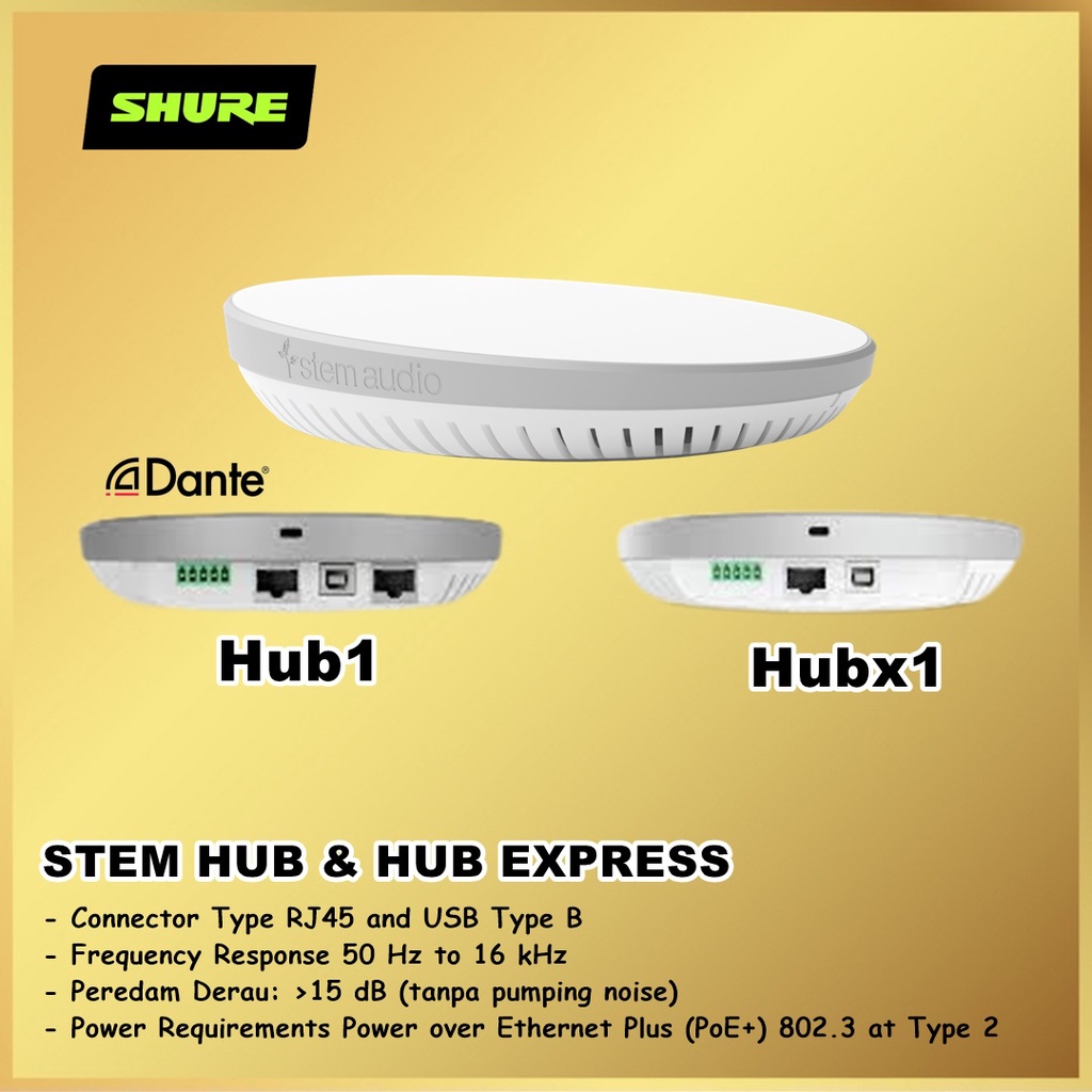 Shure Stem Hub / Hub Express Audio Multi Device Communication Center